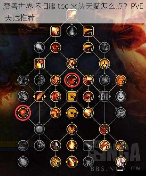 魔兽世界怀旧服 tbc 火法天赋怎么点？PVE 天赋推荐