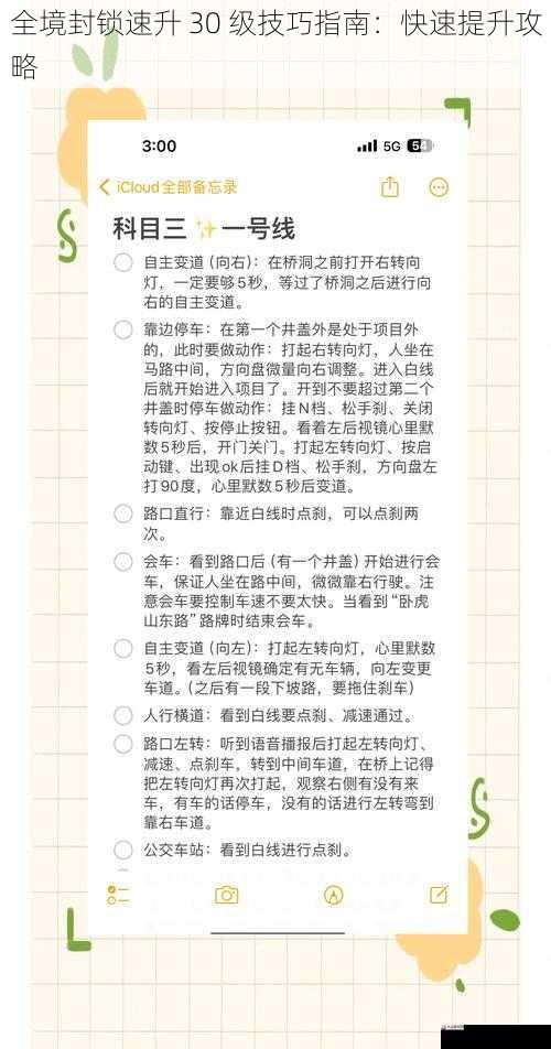 全境封锁速升 30 级技巧指南：快速提升攻略