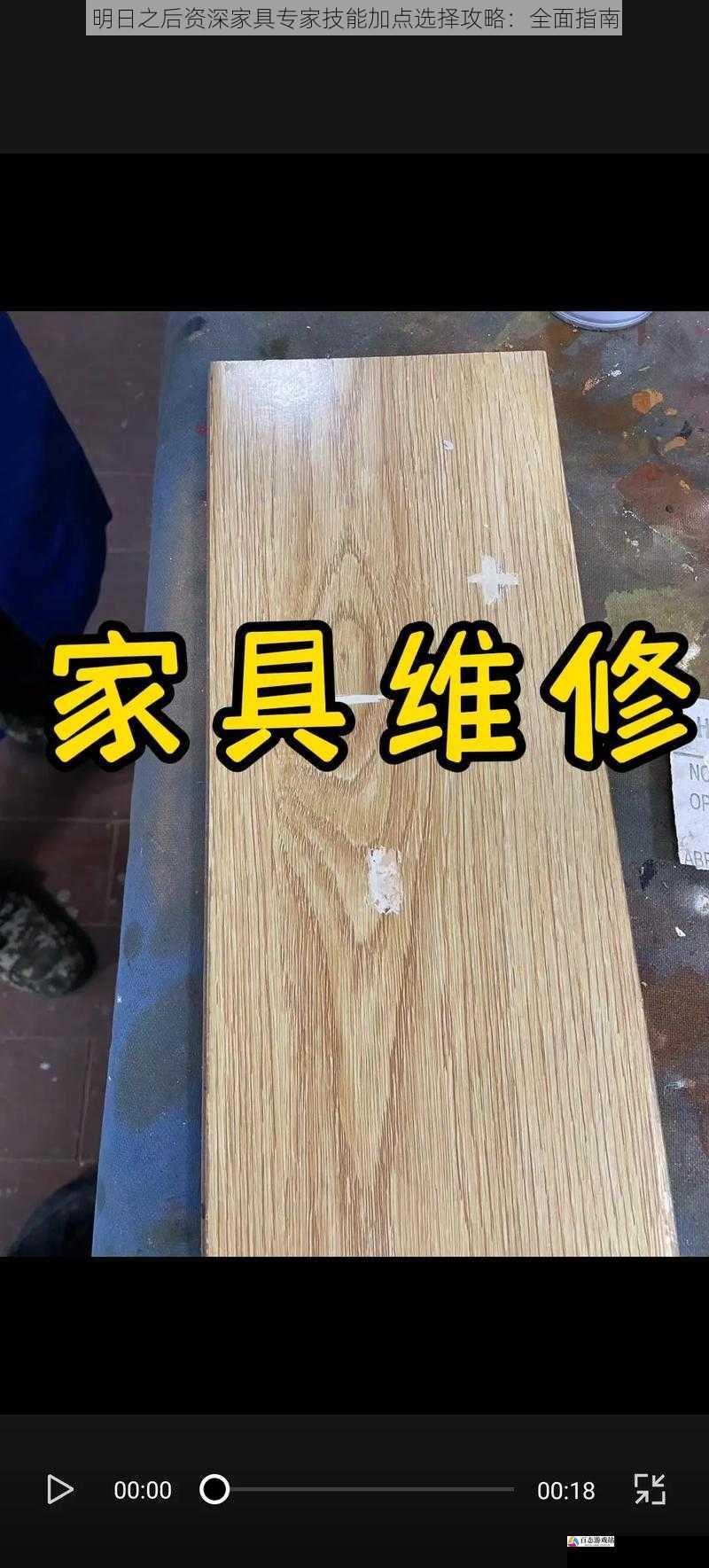 家具修复技能