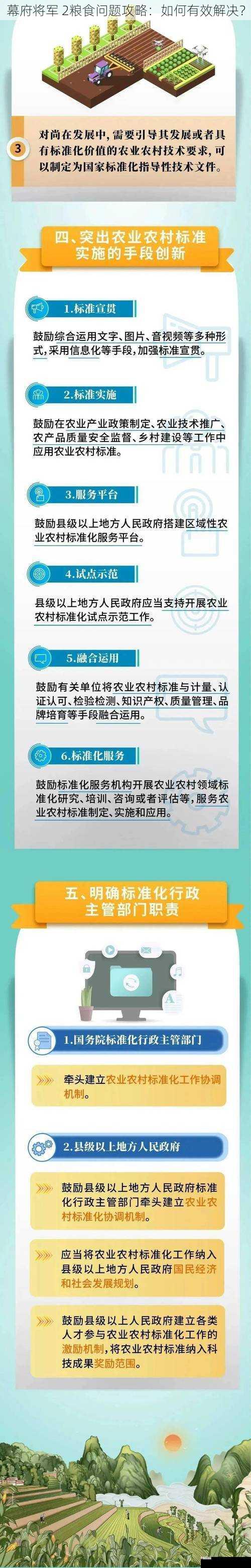 幕府将军 2粮食问题攻略：如何有效解决？