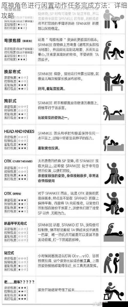 闲置动作技巧与要点