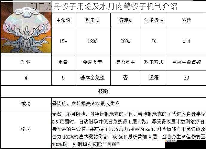 水月肉鸽骰子的特殊机制