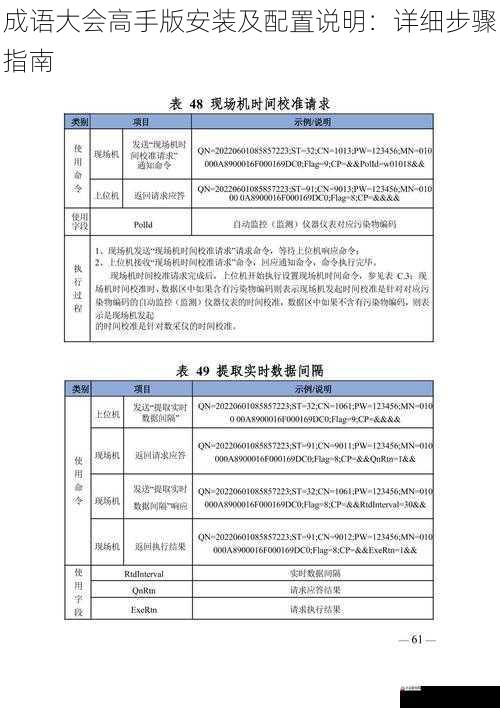 成语大会高手版安装及配置说明：详细步骤指南