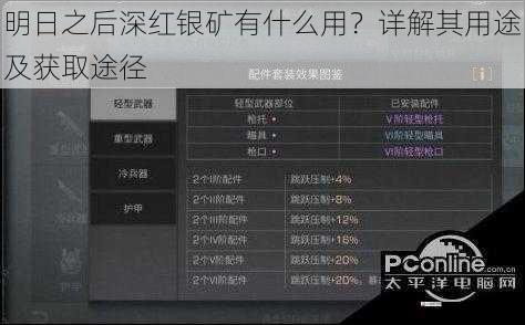 明日之后深红银矿有什么用？详解其用途及获取途径