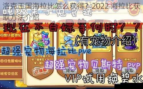 洛克王国海拉比怎么获得？2022 海拉比获取方法介绍