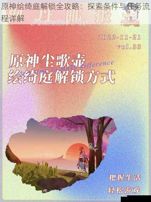 原神绘绮庭解锁全攻略：探索条件与任务流程详解